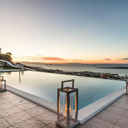 Villa Quality Brand 6br Magnificent Private Monaco Paros, Large Infinitive Pool, Amazing Views