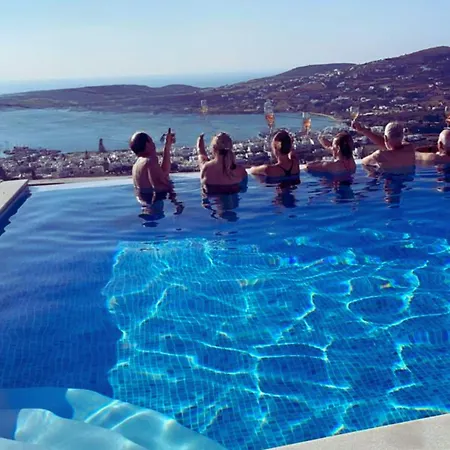 Villa Quality Brand 6br Magnificent Private Monaco Paros, Large Infinitive Pool, Amazing Views Páros